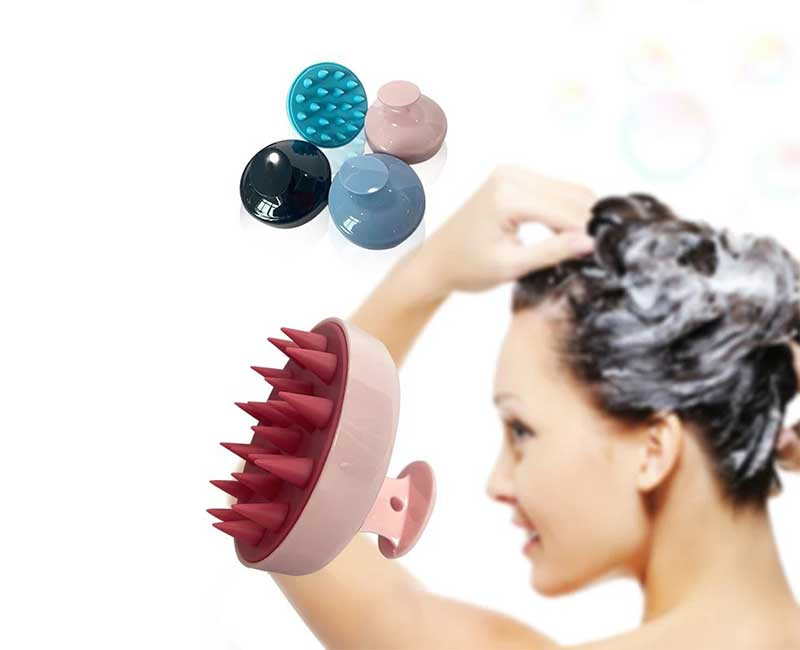 Brosse en silicone pour cheveux